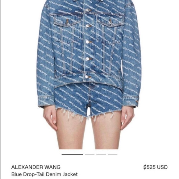 ALEXANDER WANG Blue denim Jacket Size M 
New 
MRSP $525 - Picture 8 of 11